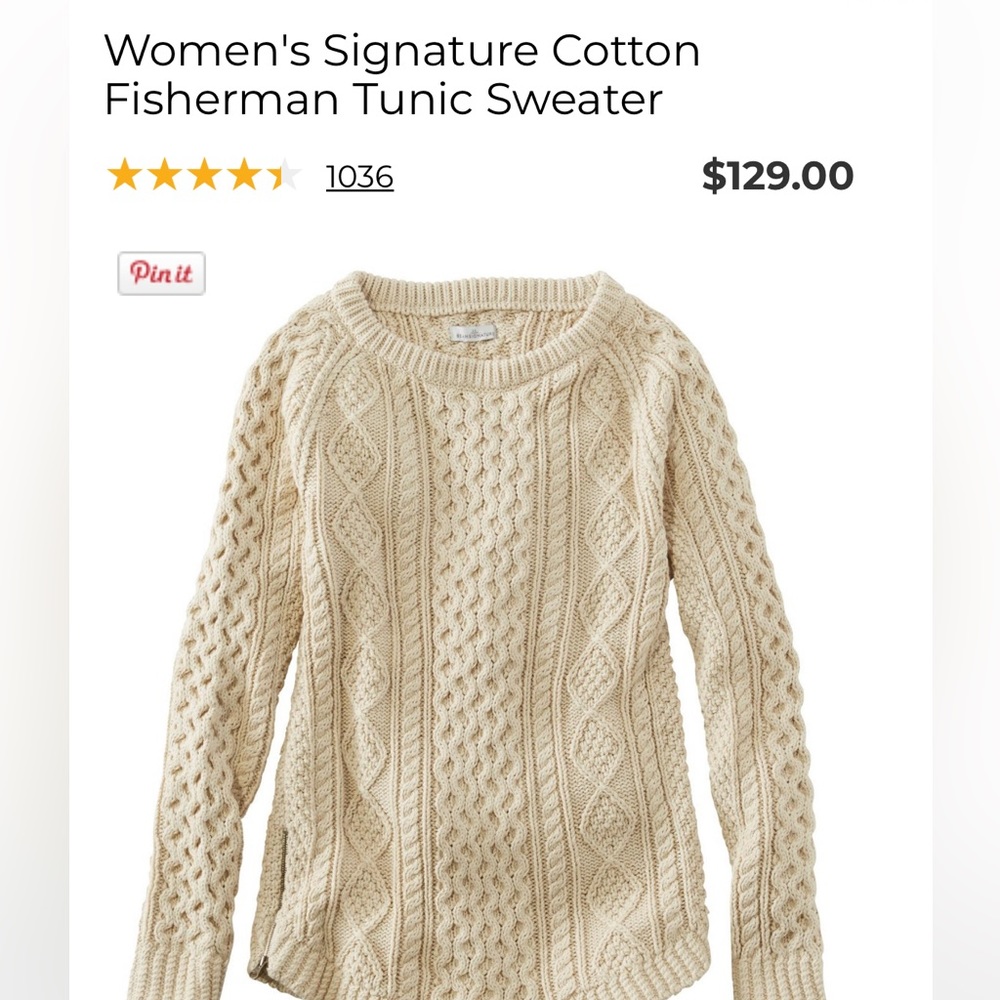 L.L.B. Signature Sweater Green & Cream - Picture 9 of 11